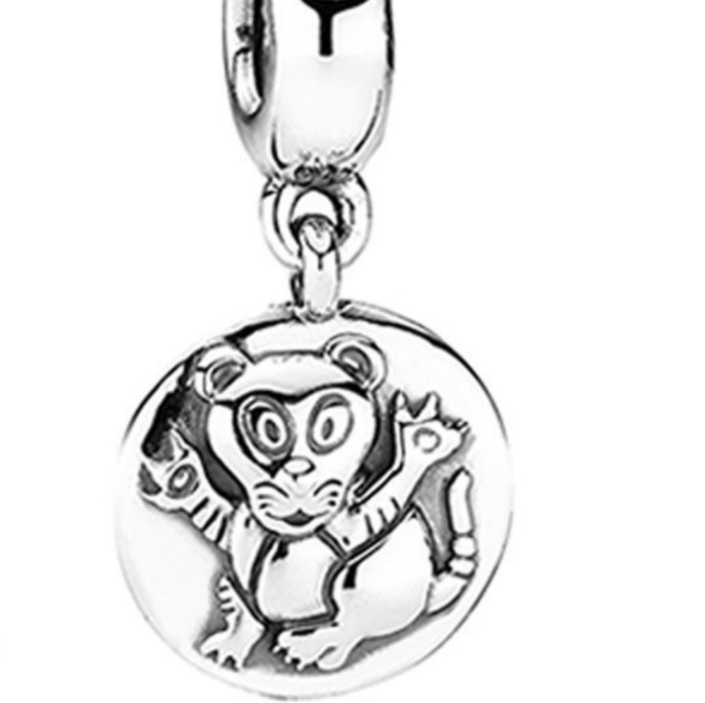 Pandora Sterling Silver Dangle Tiger Chinese Zodiac charm
